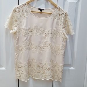 Ann Taylor Lace Tee